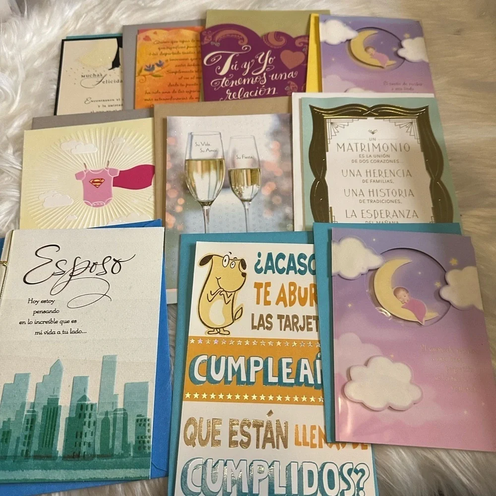 🩵5/$8 Spanish Colorful Greeting Card Collection